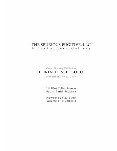 LORIN HESSE: SOLO