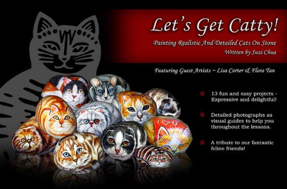 Let's get catty: Painting Realistic and Detailed Cats on Stone