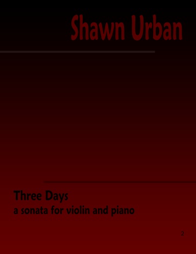 Violin Sonata "Three Days"
