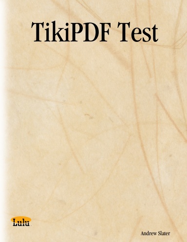 TikiPDF Test