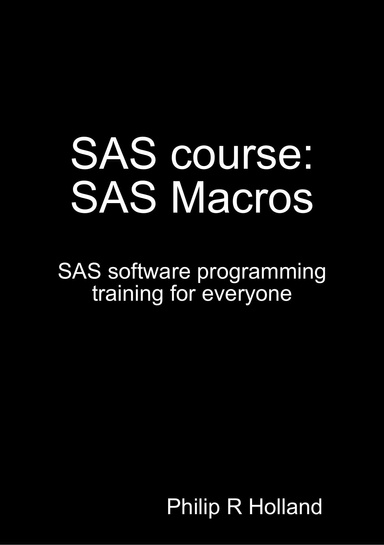 SAS course: SAS Macros