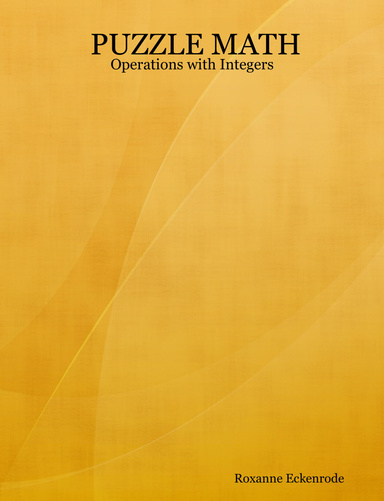 PUZZLE MATH:  Operations with Integers
