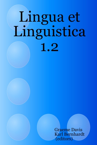 Lingua et Linguistica 1.2