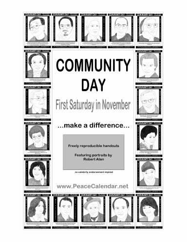 Community Day - 1st Saturday in November