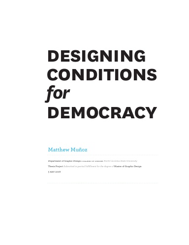 Designing Conditions for Democracy