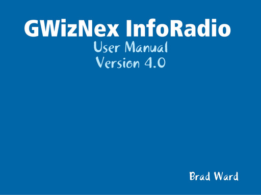 InfoRadio User Manual