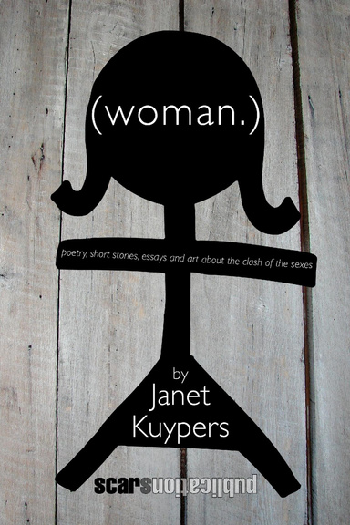 (woman.)  (with wood slats on the cover)