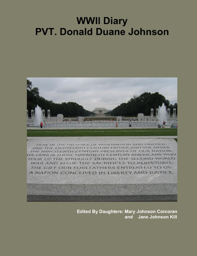 WWII Diary Pvt. Donald Duane Johnson