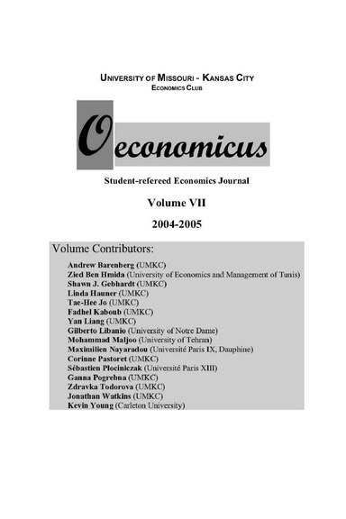 Oeconomicus - Volume VII - 2005-06