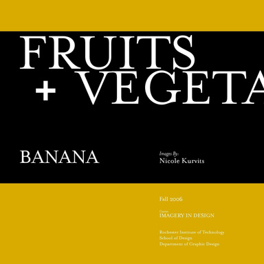 Fruit and Vegetables - banana