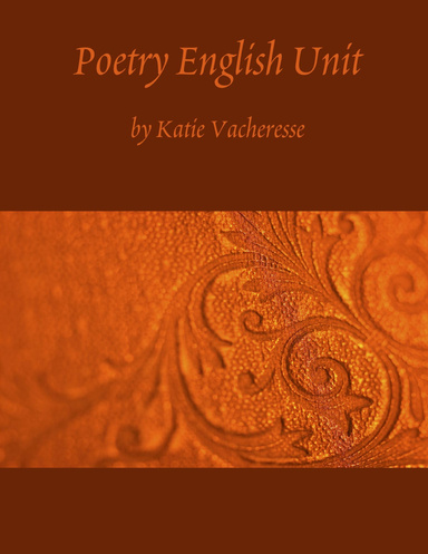 Poetry English Unit by Katie Vacheresse