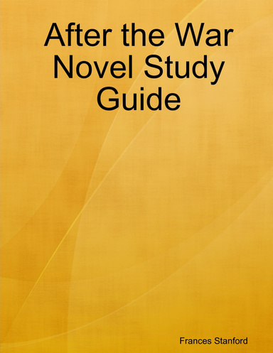 After the War Novel Study Guide