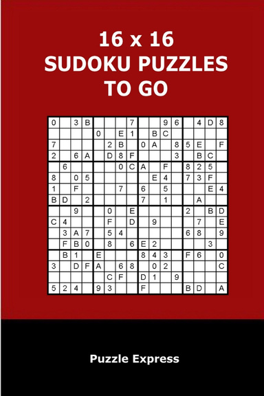 16 x 16 Sudoku Puzzles To Go