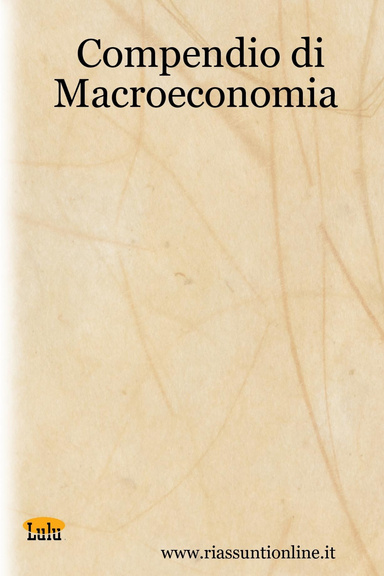 Compendio di Macroeconomia