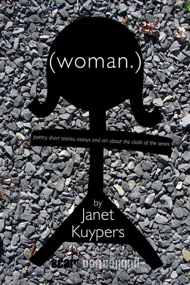 (woman.)  (with black rocks on the cover)