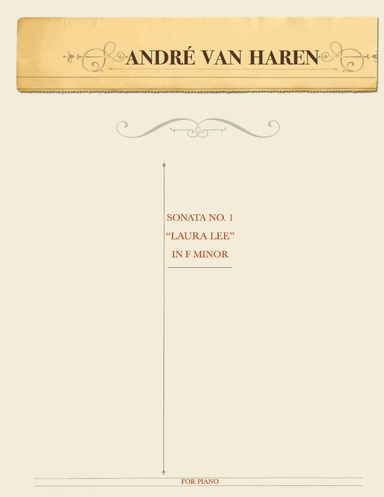 Piano sonata no. 1 "Laura Lee" in f minor