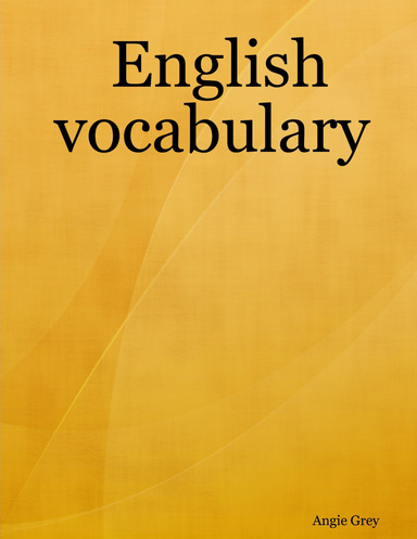 English vocabulary