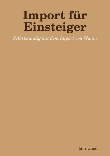 Import für Einsteiger