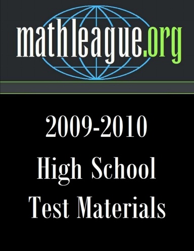 High School Test Materials 2009-2010
