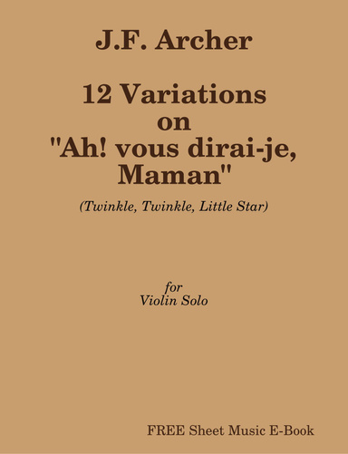 12 Twinkle Variations for Solo Violin