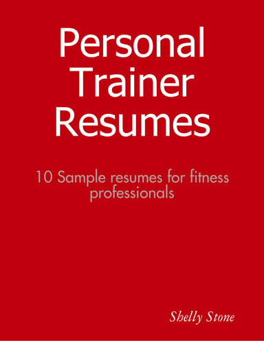Sample Personal Trainer Resumes