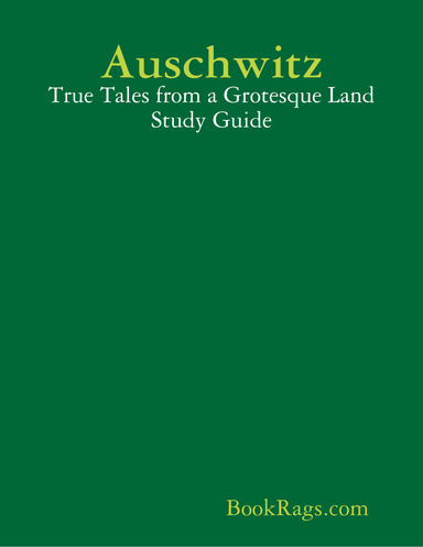 Auschwitz: True Tales from a Grotesque Land Study Guide
