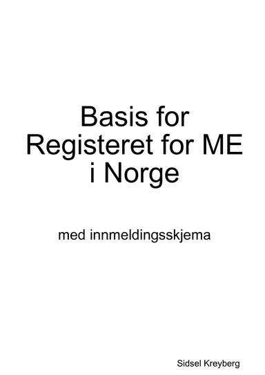 Basis for Registeret for ME i Norge