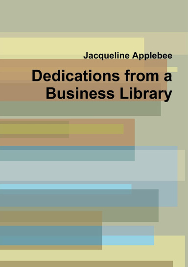 Dedications from a Business Library