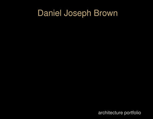 Architecture Portfolio