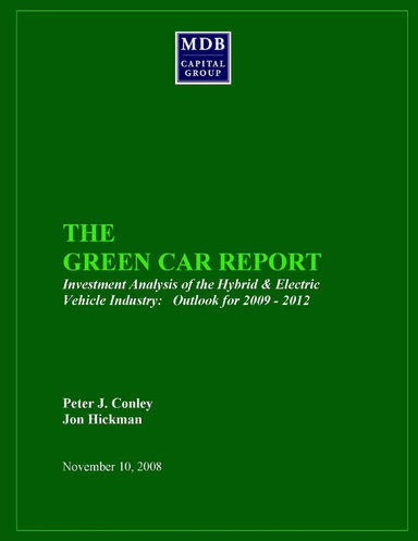 THE GREEN CAR REPORT