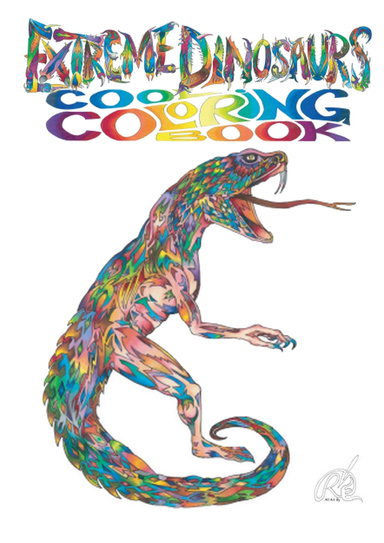 Extreme Dinosaur Coloring Book #2