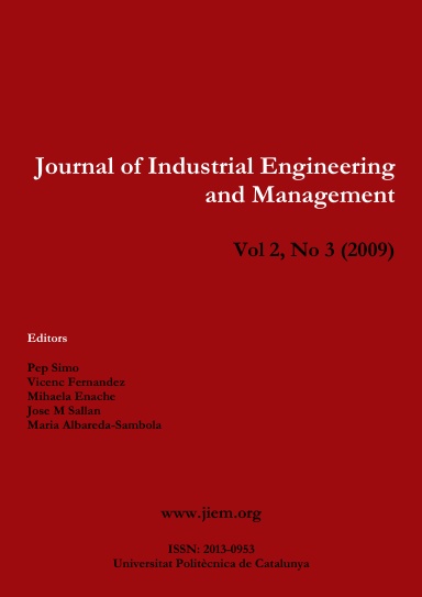 Journal of Industrial Engineering and Management - Vol 2, No 3 (2009)