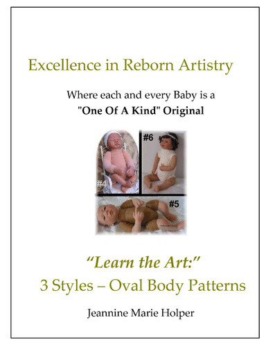 3 Oval Soft Body Patterns for Reborns - Excellence in Reborn Artistry™