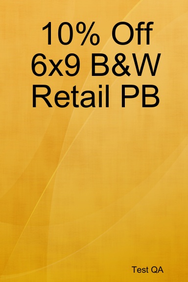 10% Off 6x9 B&W Retail PB