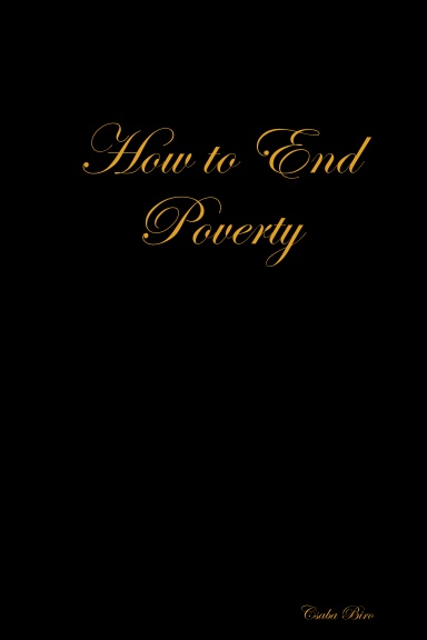 How to End Poverty
