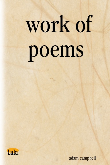 work of poems