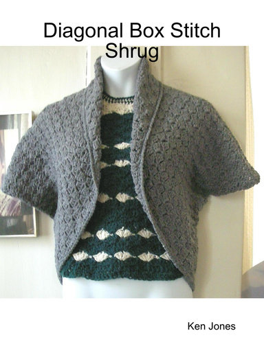 Diagonal Box Stitch Shrug