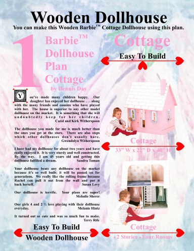 Barbie Dollhouse Plan Cottage