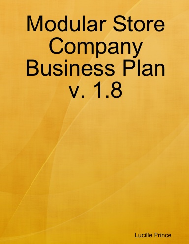 Modular Store Company Business Plan v. 1.8