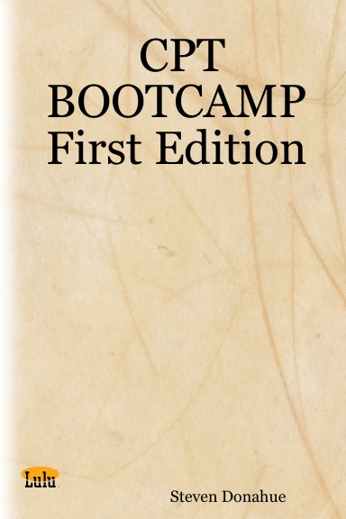CPT BOOTCAMP First Edition