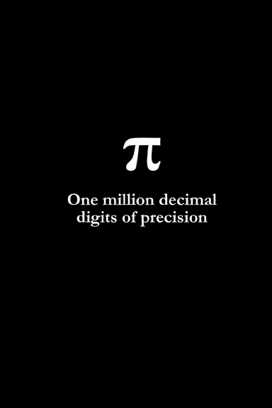 π: One million decimal digits of precision