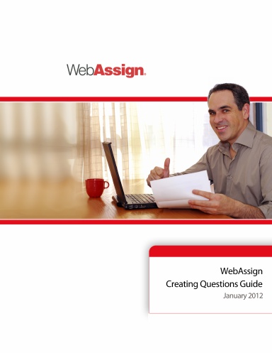 WebAssign Question Coding Reference, January 2012