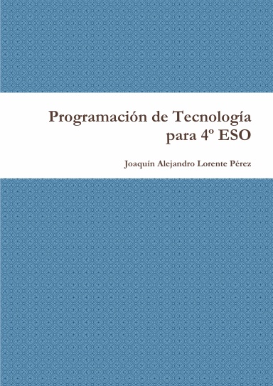 Programación de Tecnología para 4º ESO
