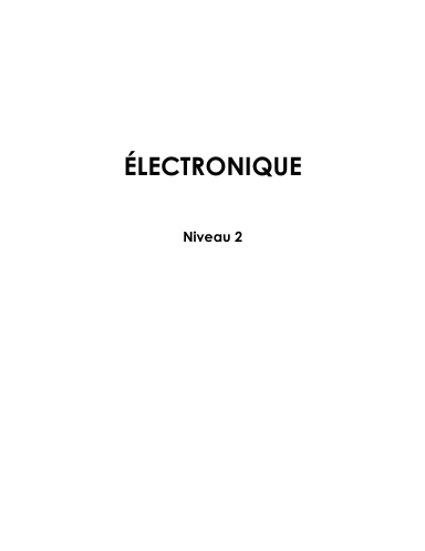 Electronique Niveau 2