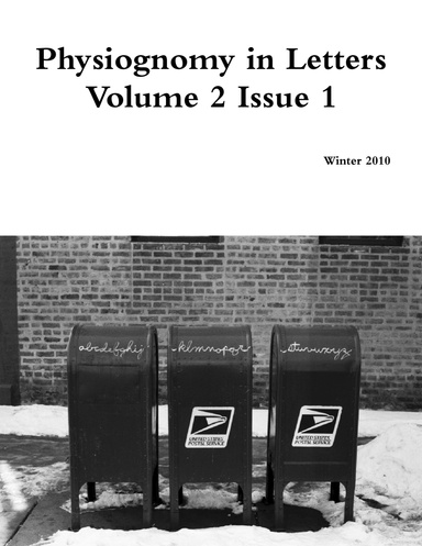 Physiognomy in Letters - Volume 2, Issue 1