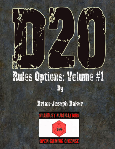 D20 Rules Options: Volume#1