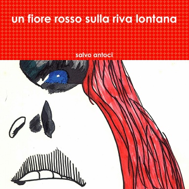 un fiore rosso sulla riva lontana
