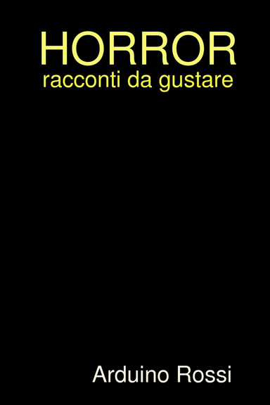 HORROR - racconti da gustare