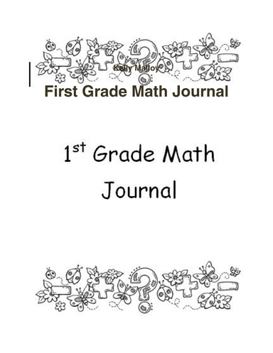 First Grade Math Journal