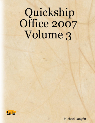Quickship Office 2007 Volume 3